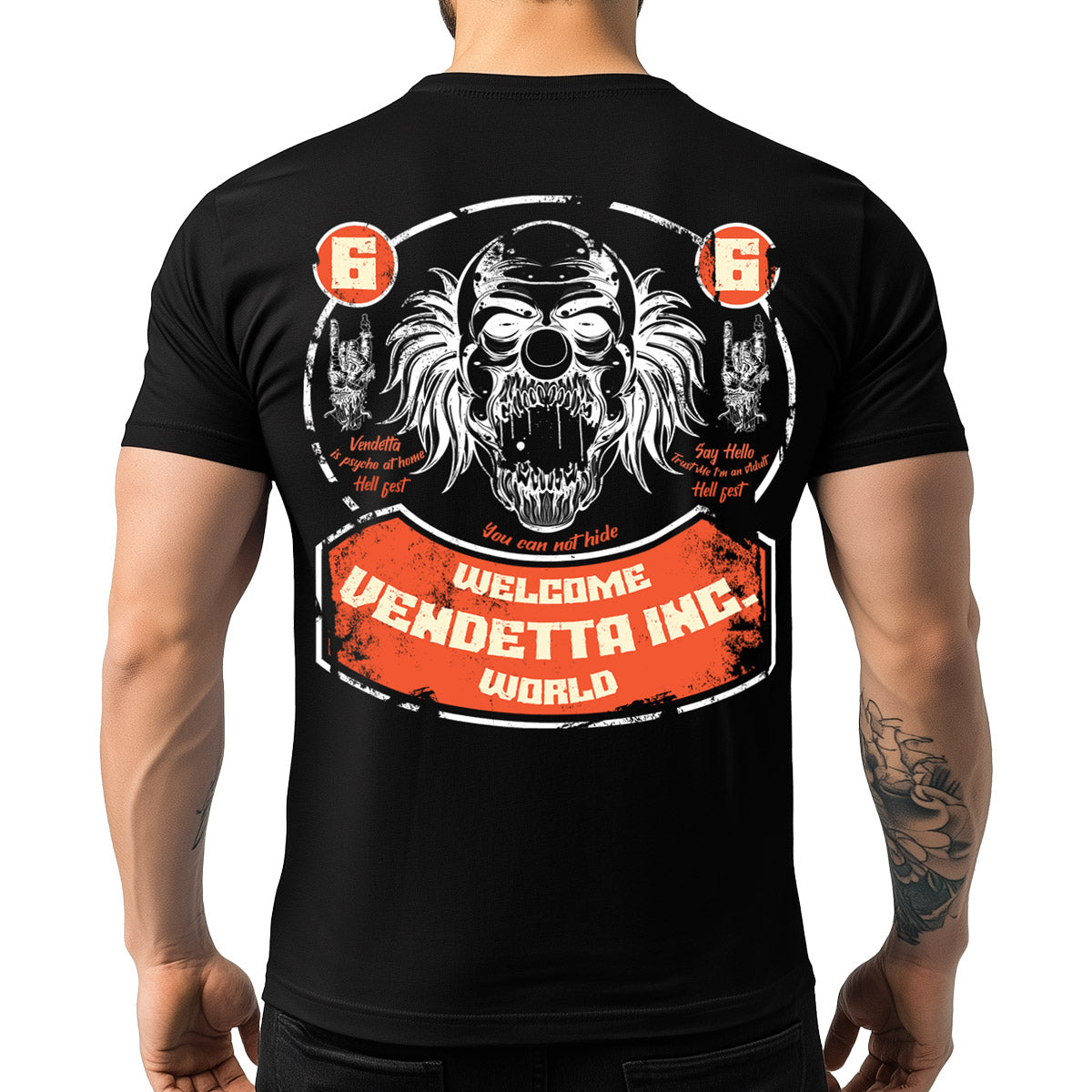 Vendetta Inc. Shirt Welcome schwarz VD-1511