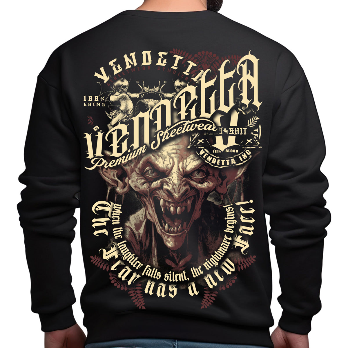 Vendetta Inc. Sweatshirt Silent schwarz 4044