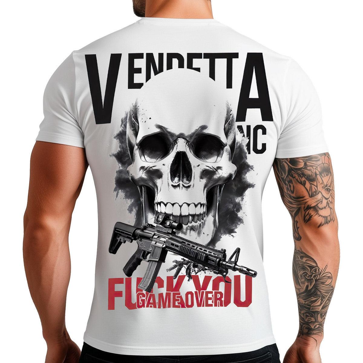 Vendetta Inc. Shirt Death Wish weiß VD-1555