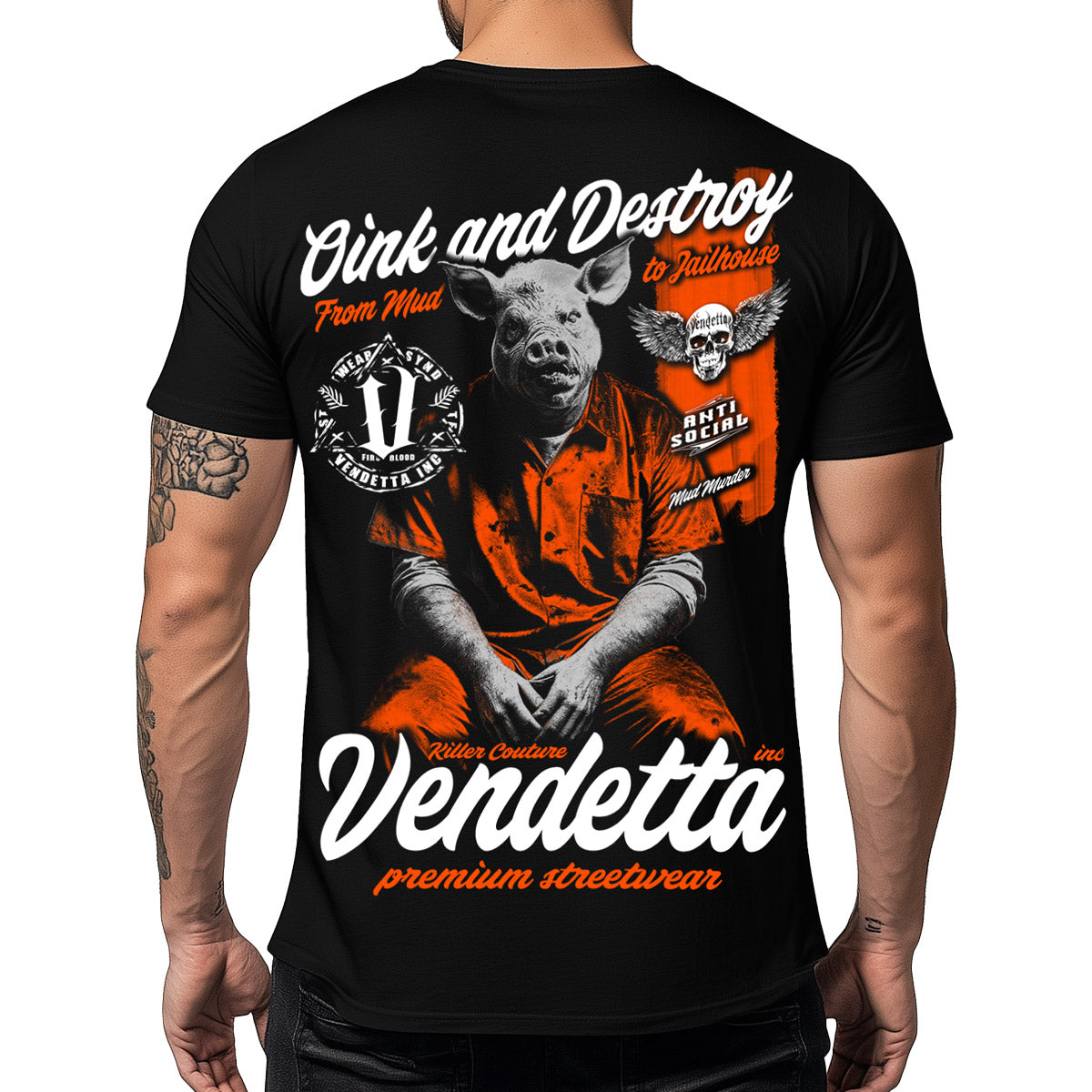 Vendetta Inc. Shirt Pigface schwarz VD-1568