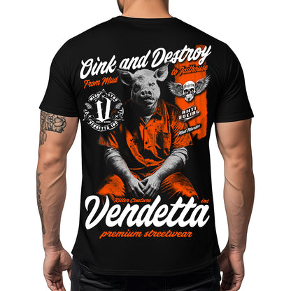 Vendetta Inc. Shirt Pigface schwarz VD-1568