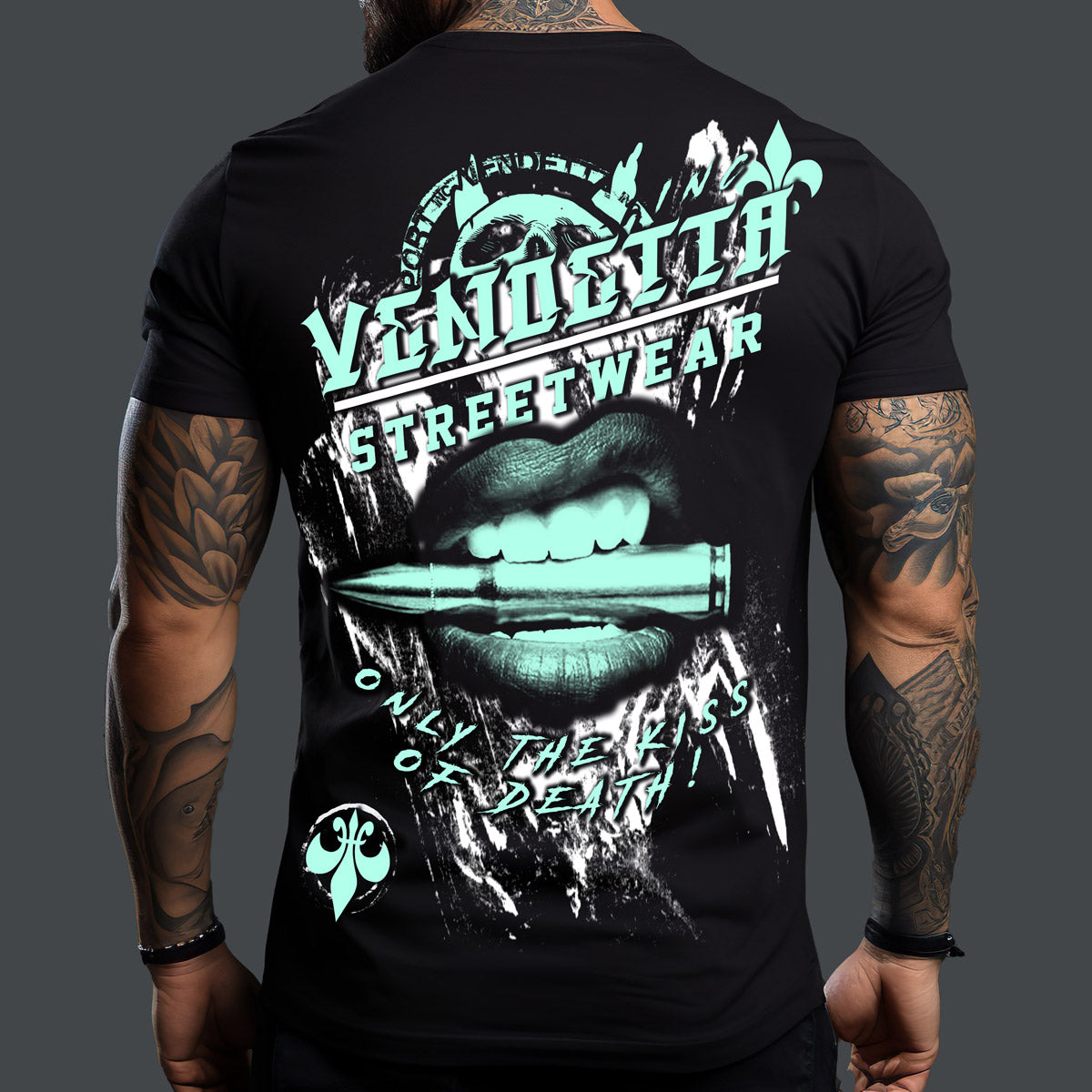 Vendetta Inc. Shirt Only Kiss black VD-1292