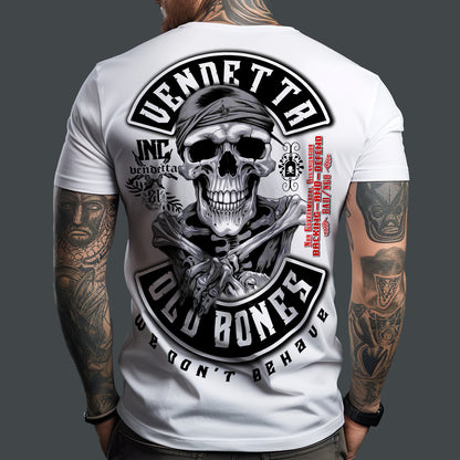 Vendetta Inc. Shirt Old Bones white VD-1295