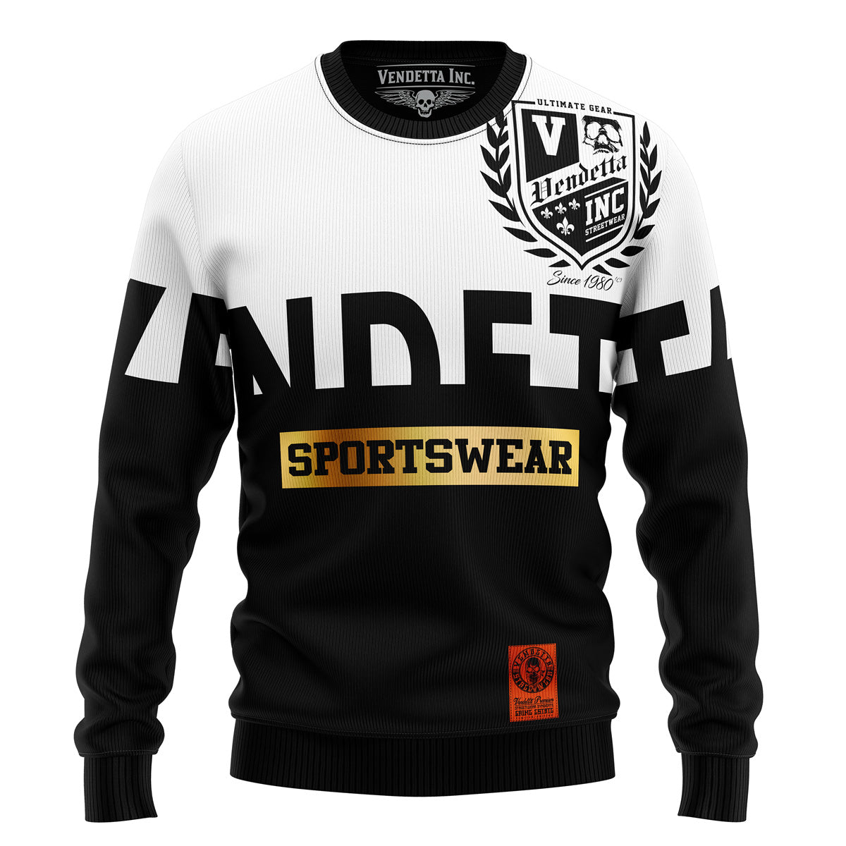 Vendetta Inc. Sweatshirt Sport schwarz,weiß 4023