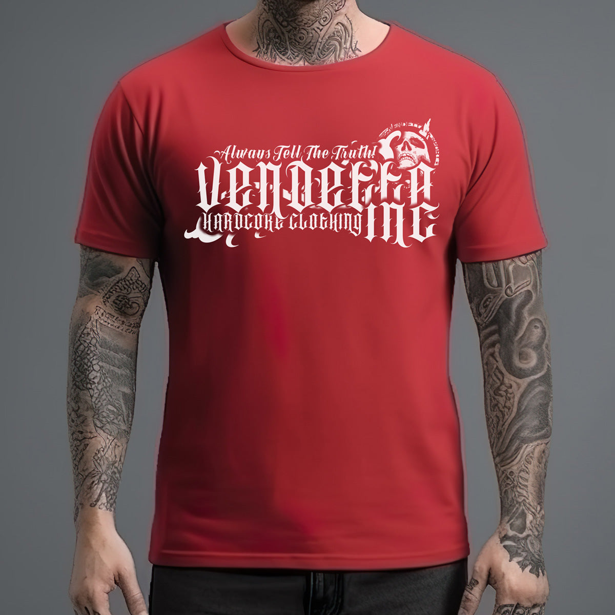 Vendetta Inc. Shirt Dxxx Face red