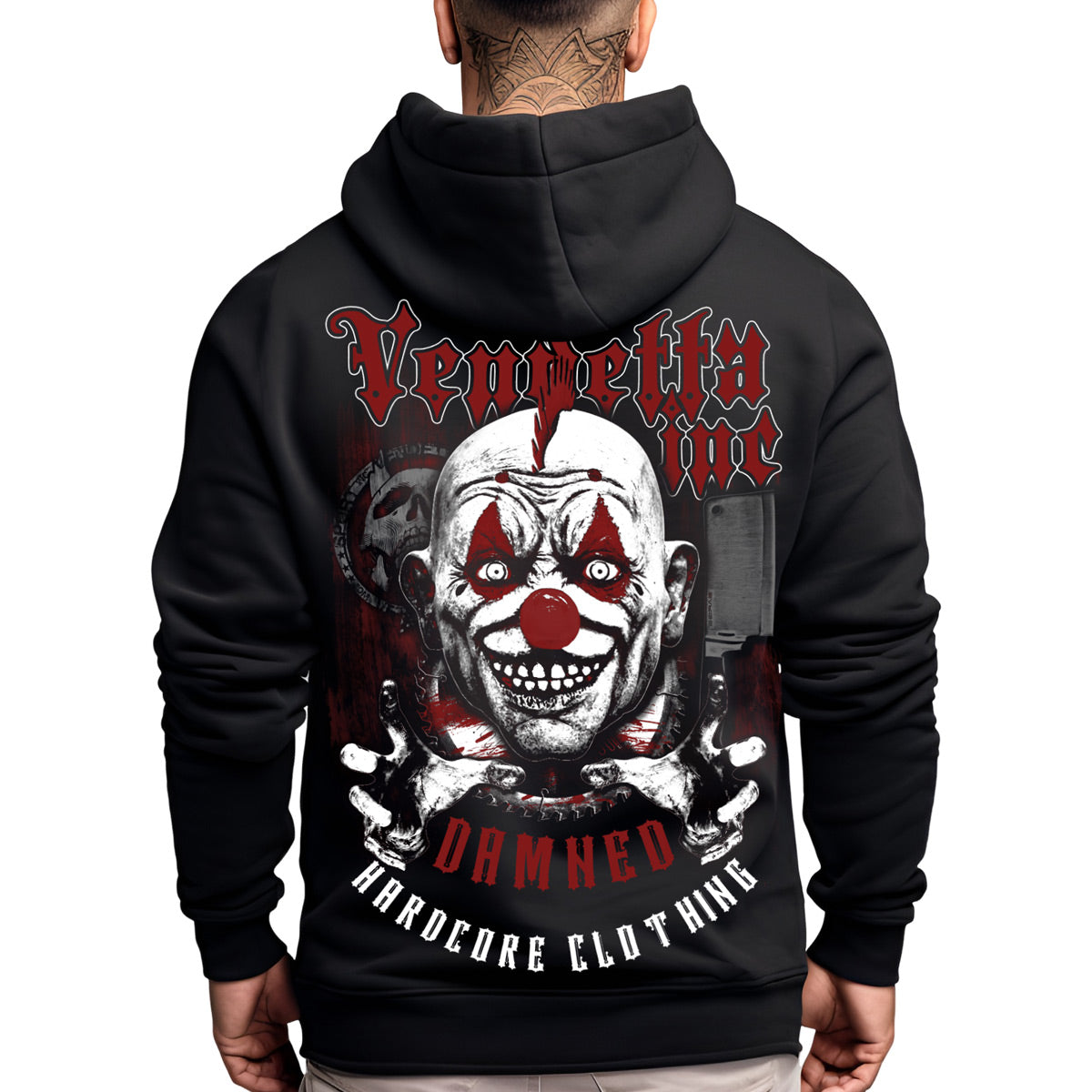 Vendetta Inc. Herren Hoodie Damend schwarz VD-4041