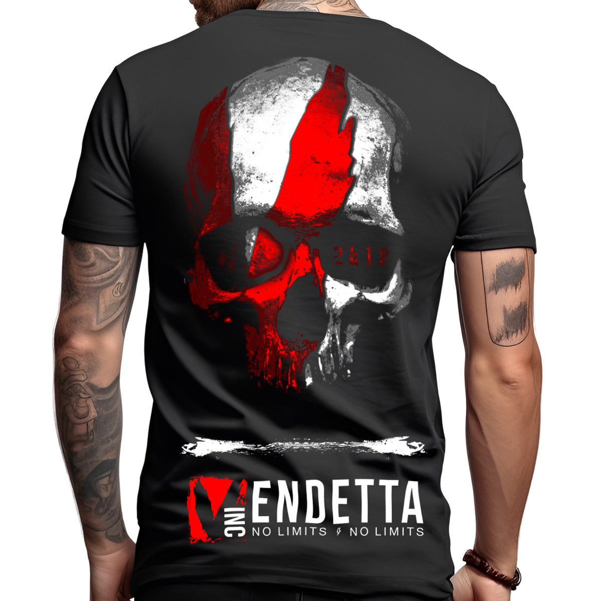 Vendetta Inc. Shirt Blood Skull black 1322