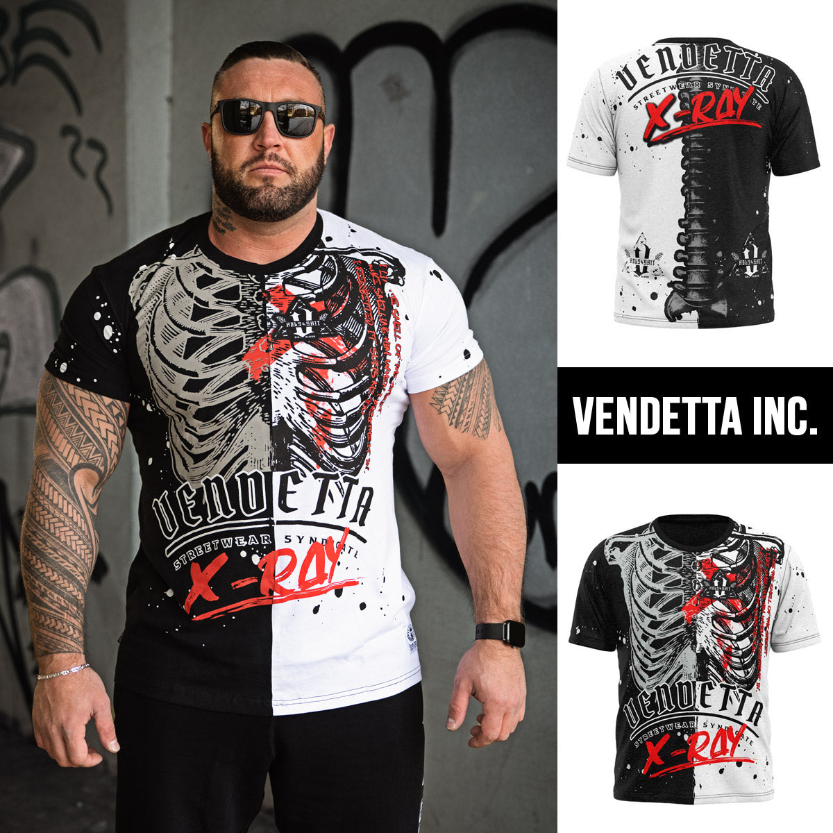 Vendetta Inc. Shirt X-Ray schwarz,weiß