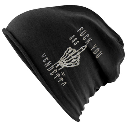 Vendetta Inc. Unisex Beanie F*** schwarz