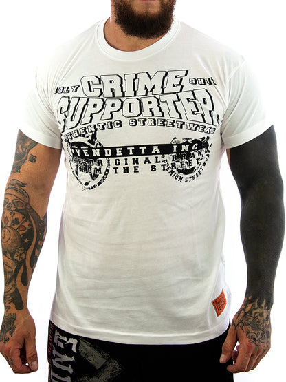 Vendetta Inc. Shirt Crime Supporter white 1161