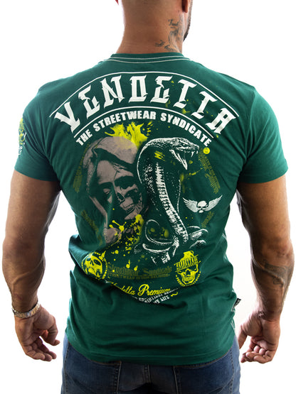 Vendetta Inc. Shirt Skull Snake teal green 1183