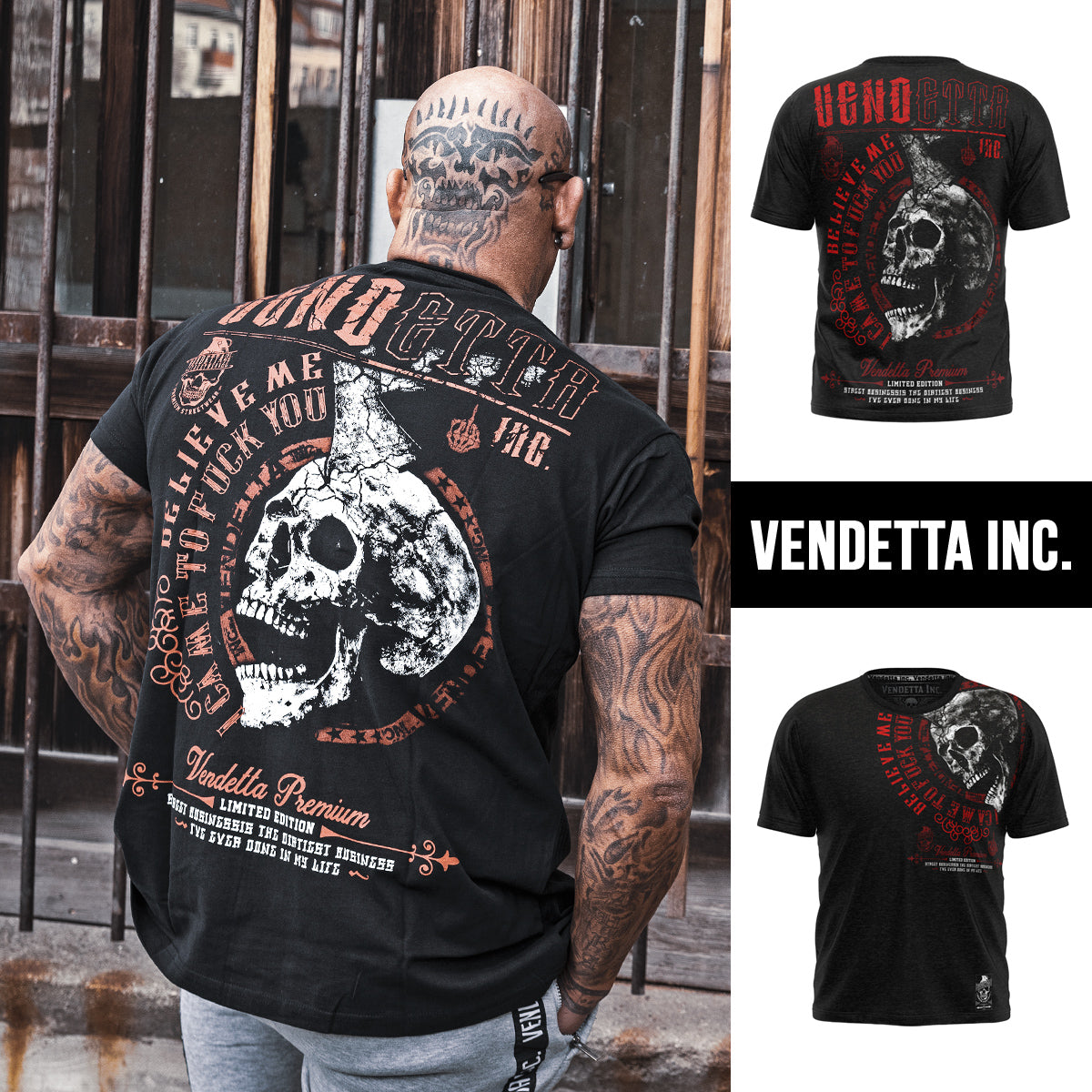 Vendetta Inc. Shirt Believe schwarz VD-1090