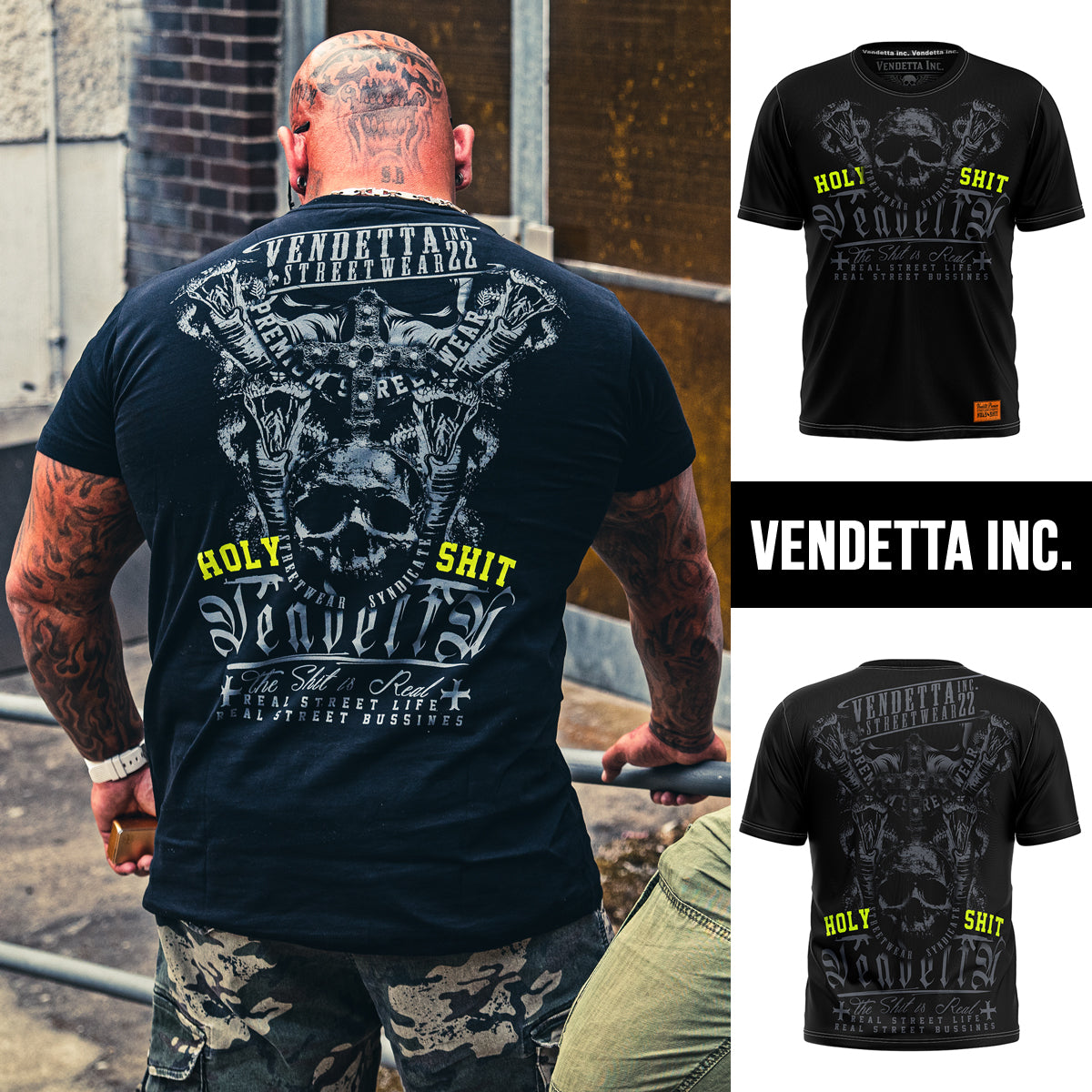 Vendetta Inc. Shirt Holy Shit schwarz VD-1153