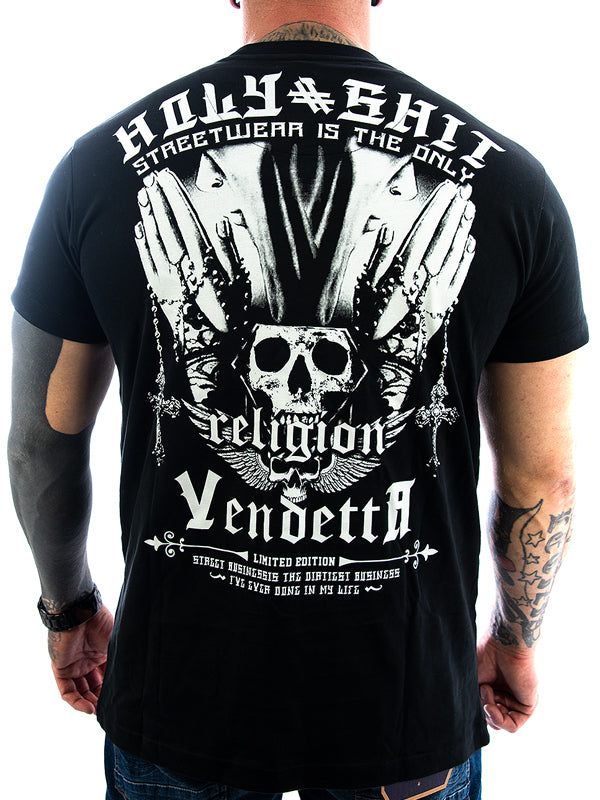 Vendetta Inc. Shirt Religion VD-1172 schwarz