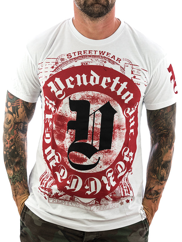 Vendetta Inc. Shirt Blood Logo 1074 weiß