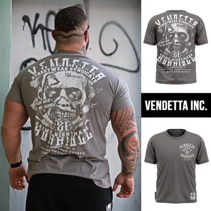 Vendetta Inc. Shirt Crime Nightmare grau