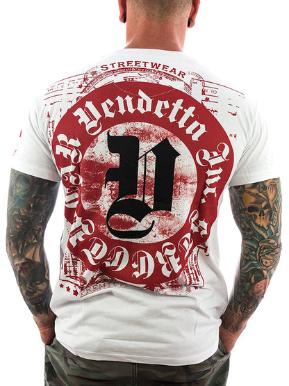 Vendetta Inc. Shirt Blood Logo 1074 weiß