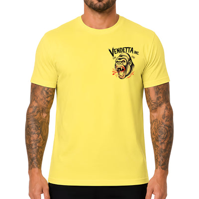 Vendetta Inc. Shirt Raging Apes pale yellow