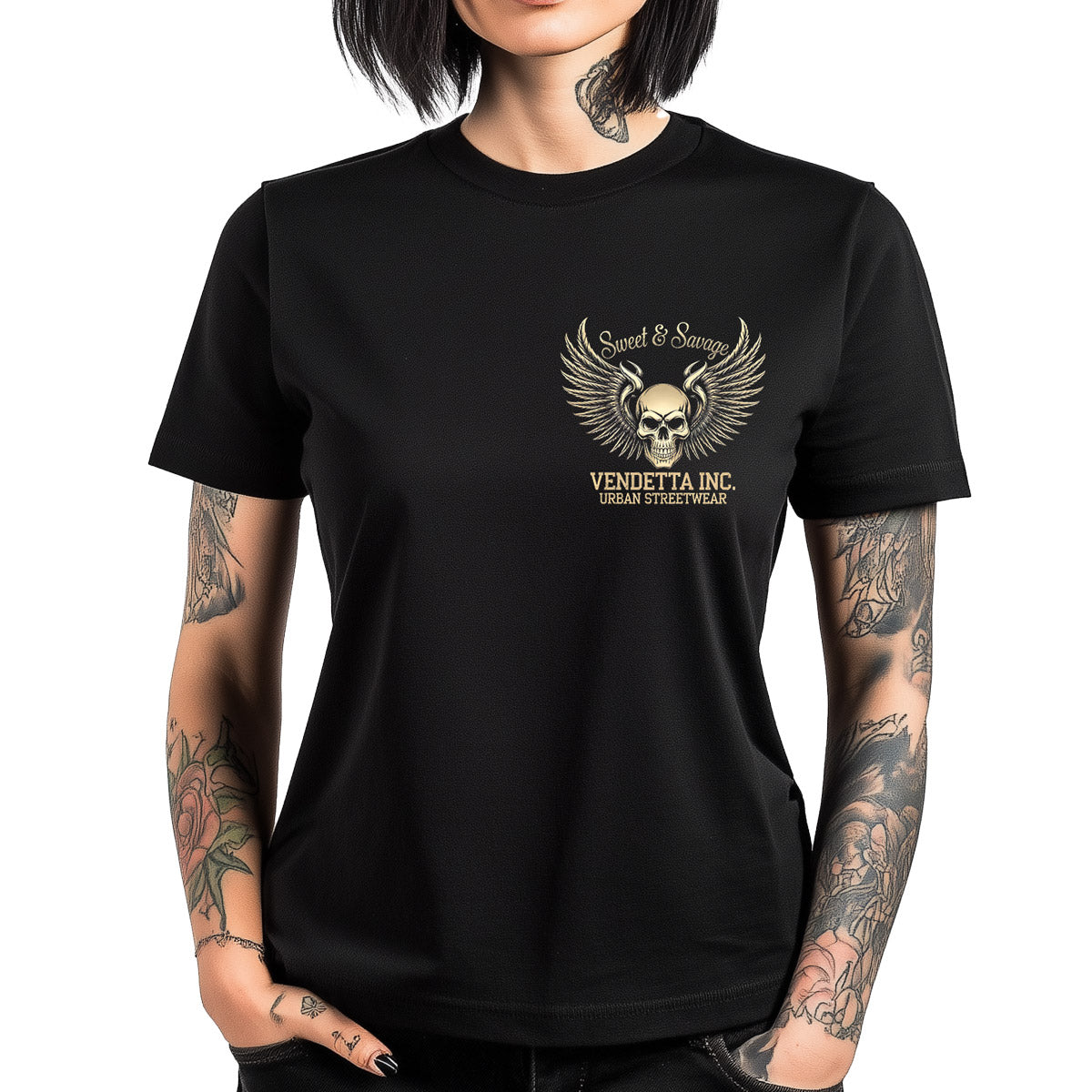 Vendetta Inc. Shirt Sweet schwarz VD-0049