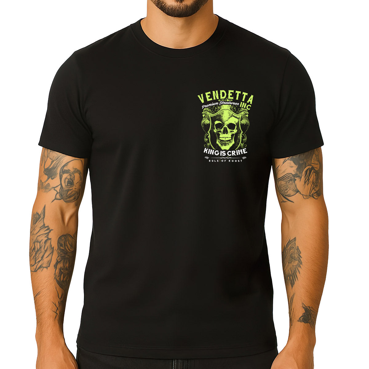 Vendetta Inc. Shirt King is Crime schwarz VD-1592