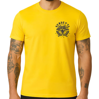 Vendetta Inc. Shirt Black Money gelb VD-1624