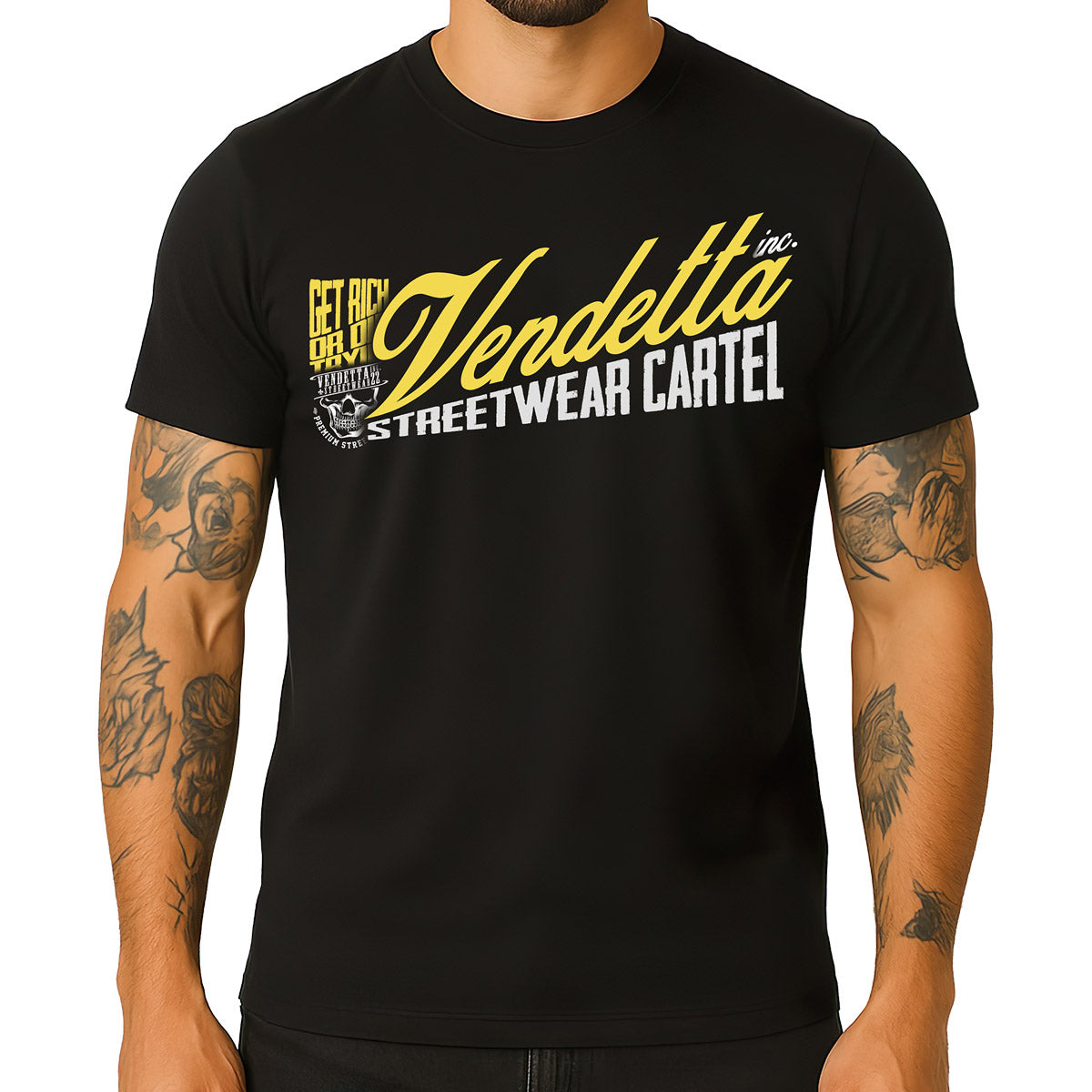 Vendetta Inc. Shirt Cartel Mode schwarz VD-1600