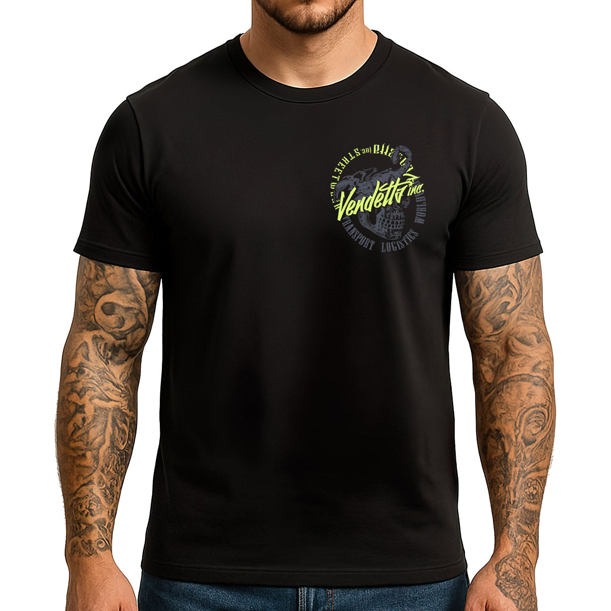 Vendetta Inc. Shirt Logistics Unit schwarz VD-1617