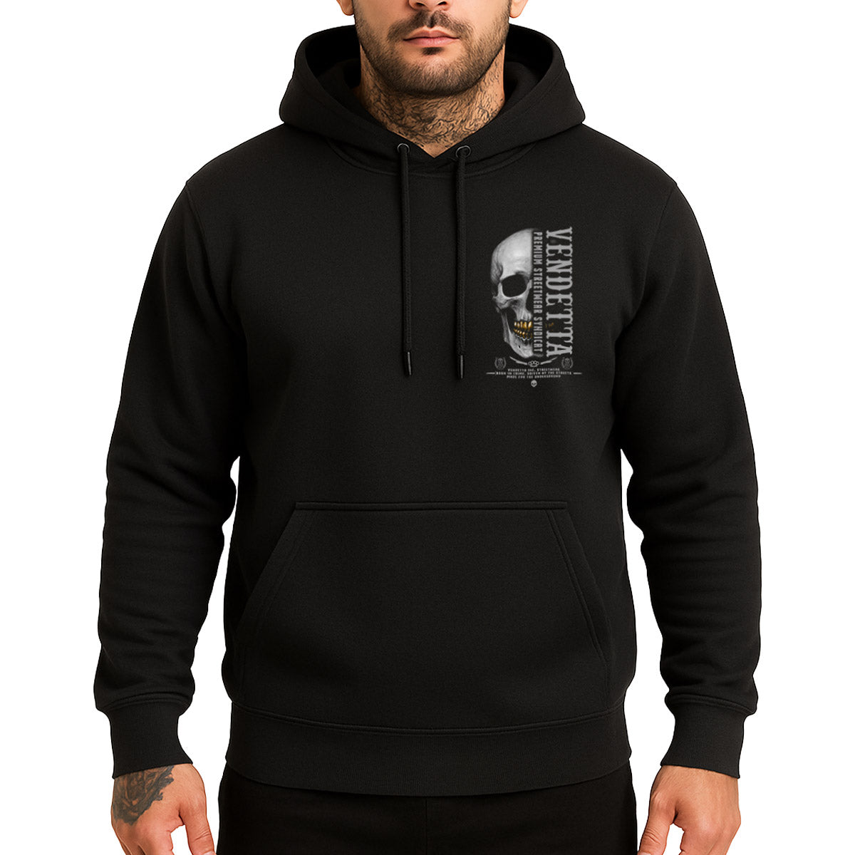 Vendetta Inc. Hoodie Golden Skull schwarz
