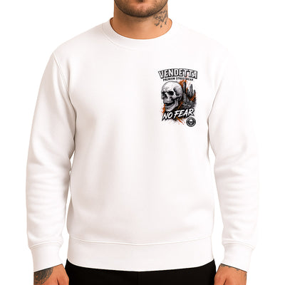 Vendetta Inc. Sweatshirt Skull City weiß