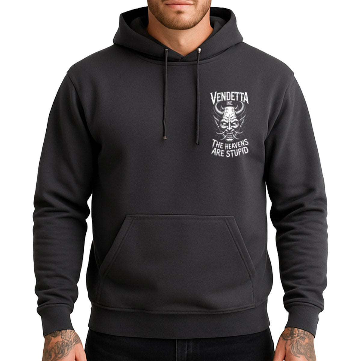 Vendetta Inc. Kapuzensweater Stupid anthrazit