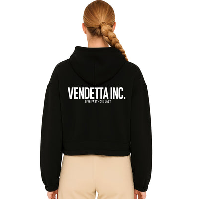 Vendetta Inc. Oversize Hoodie Live Fast - Die Last schwarz