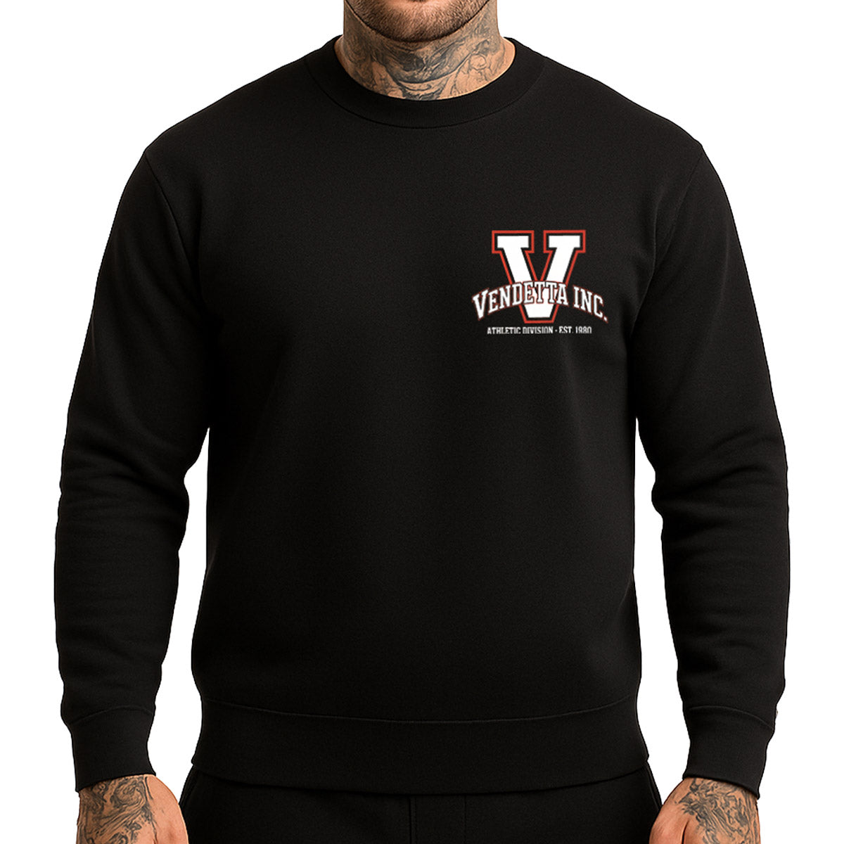 Vendetta Inc. Sweatshirt V Athletic schwarz