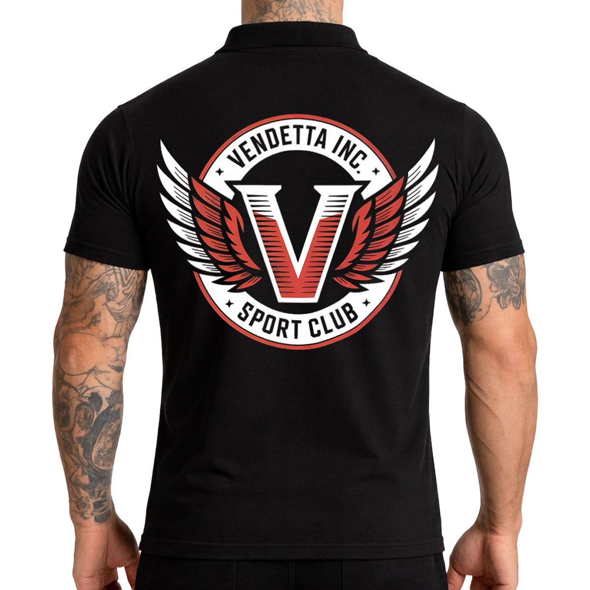 Vendetta Inc. Polo Shirt V Sport Club schwarz