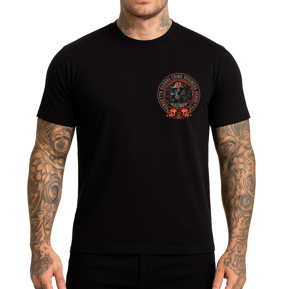 Vendetta Inc. Shirt Global Crime Emblem schwarz