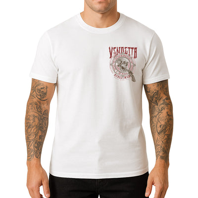 Vendetta Inc. Shirt Headshot Junky weiß