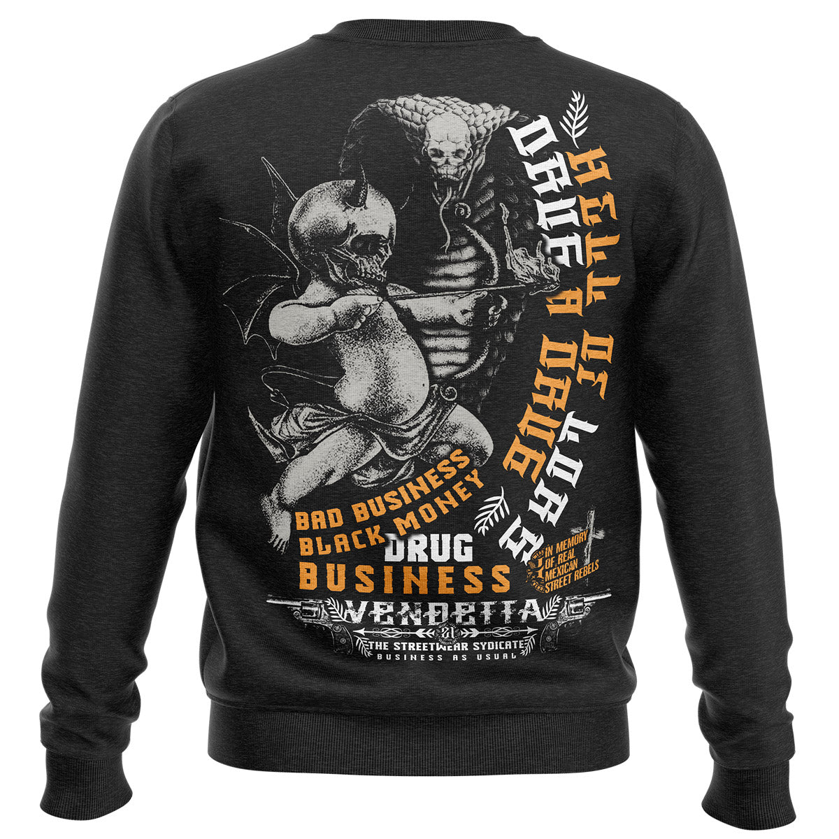 Vendetta Inc. Sweatshirt Black Money schwarz VD-4025