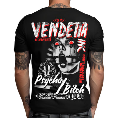 Vendetta Inc. T-Shirt Psycho XXX schwarz VD-1308