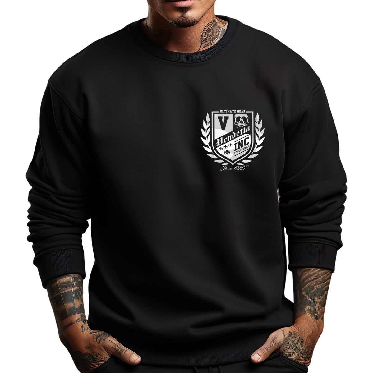 Vendetta Inc. Sweatshirt First Blood schwarz,weiß VD-4036