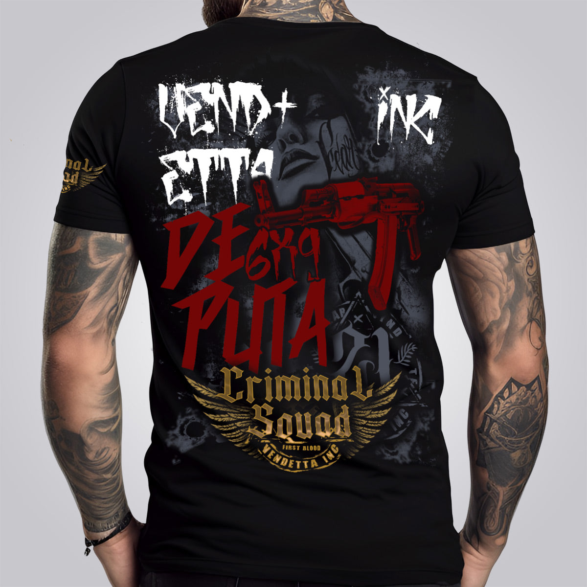 Vendetta Inc. Shirt schwarz Crime Squad VD-1236