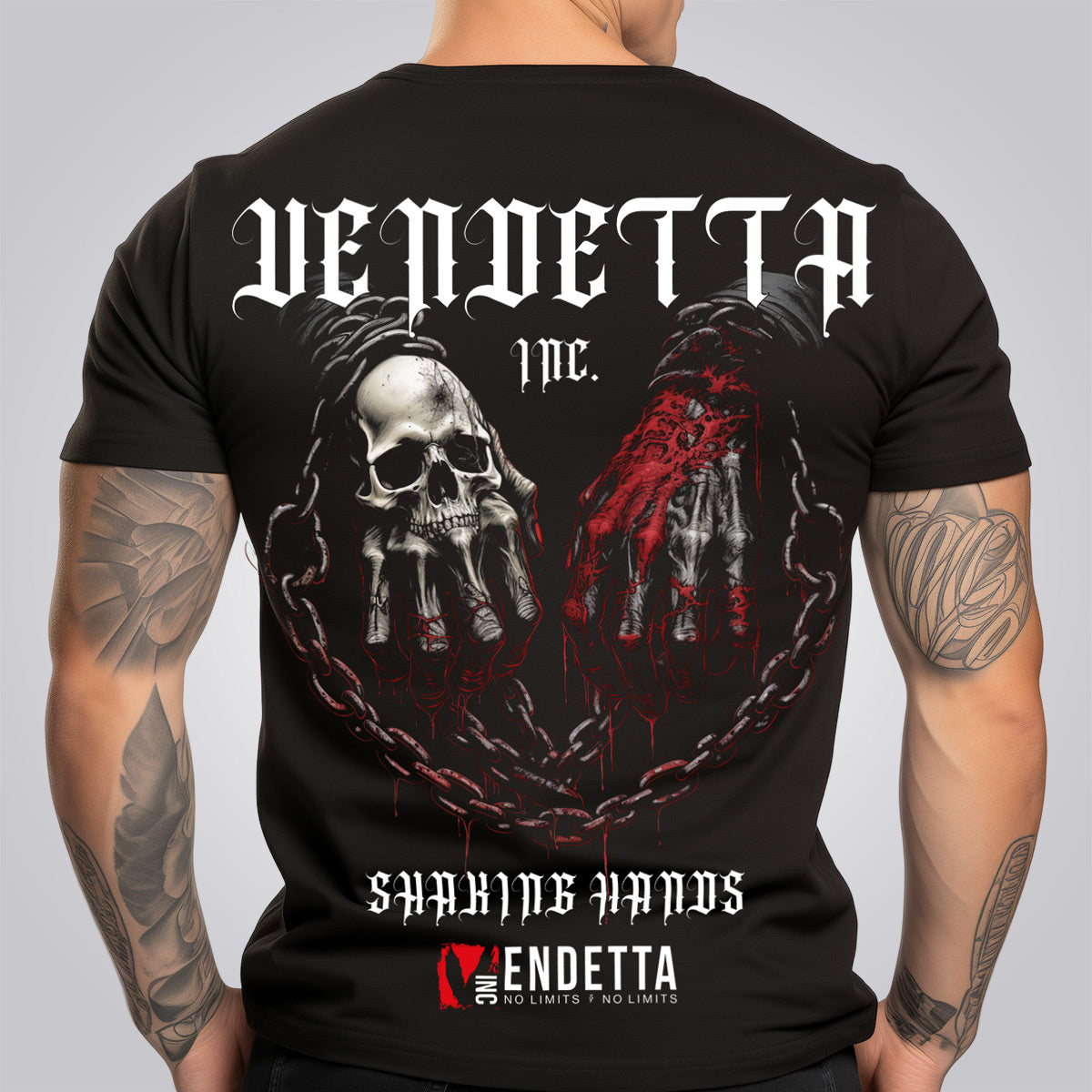 Vendetta Inc. Shirt schwarz Hands VD-1344