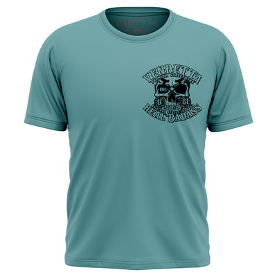 Vendetta Inc. Shirt dusty blue Real Skull VD-1377