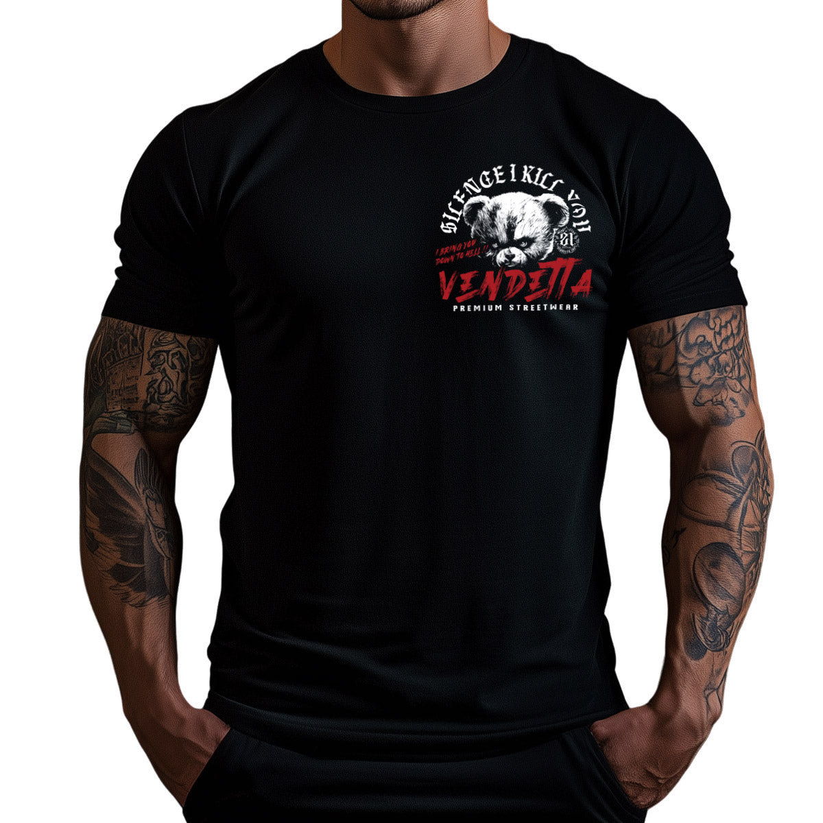 Vendetta Inc. Shirt schwarz Teddy Attack VD-1455