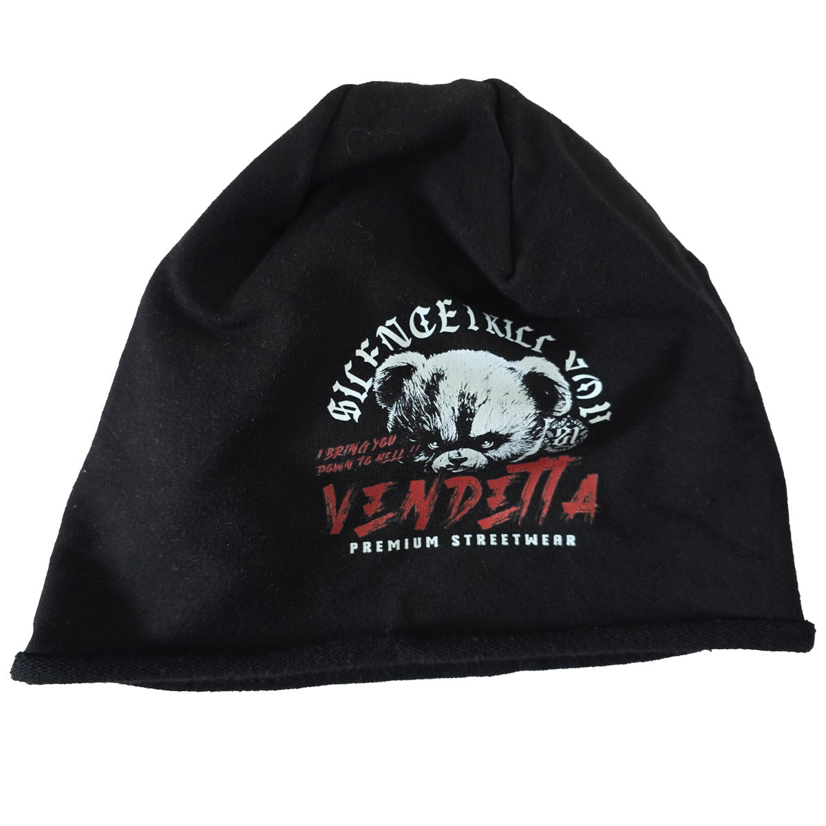 Vendetta Inc. Unisex Beanie Teddy Attack schwarz 1016