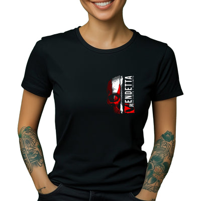 Vendetta Inc. Shirt Blood Skull schwarz VD-0044