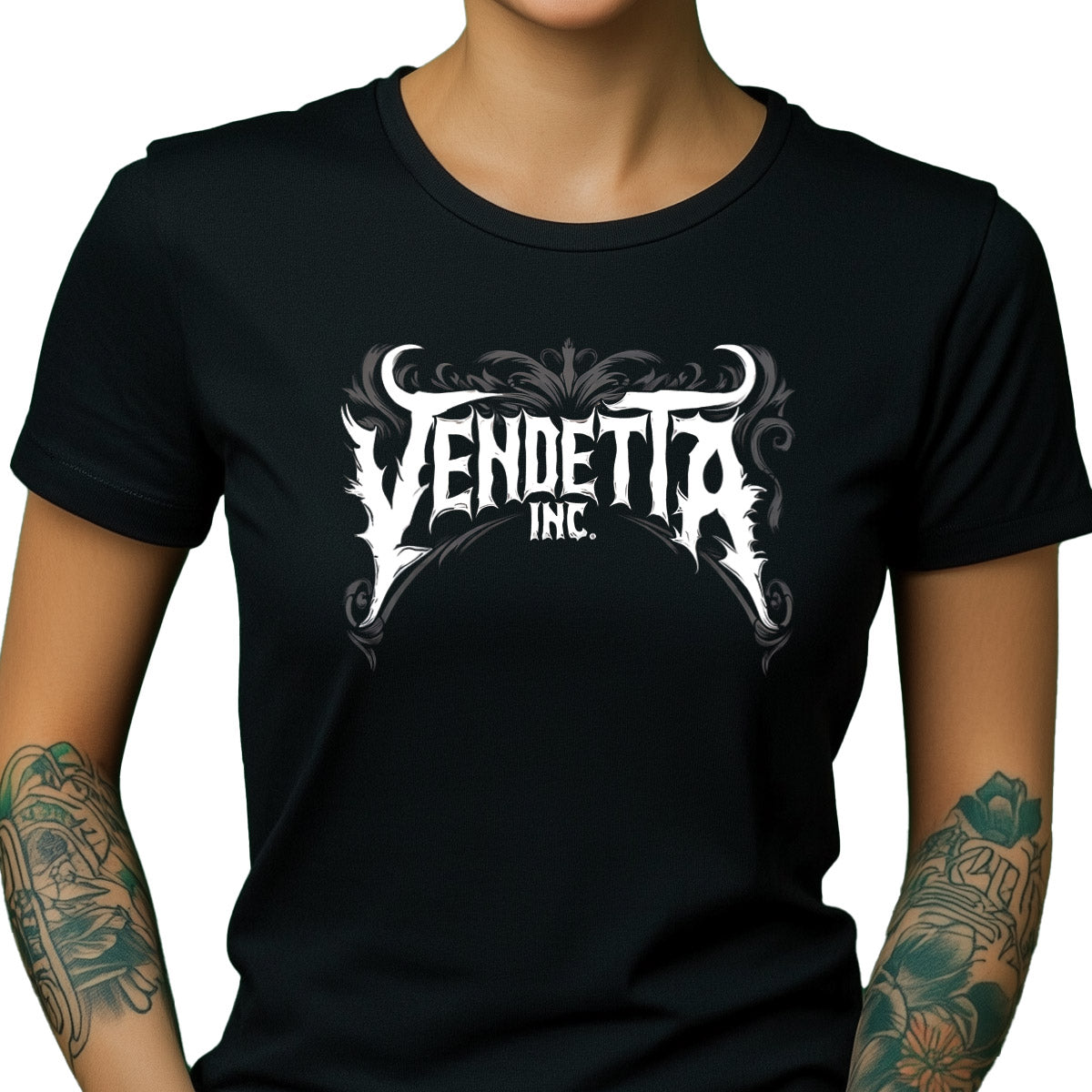 Vendetta Inc. Shirt Skull Lover schwarz VD-0043