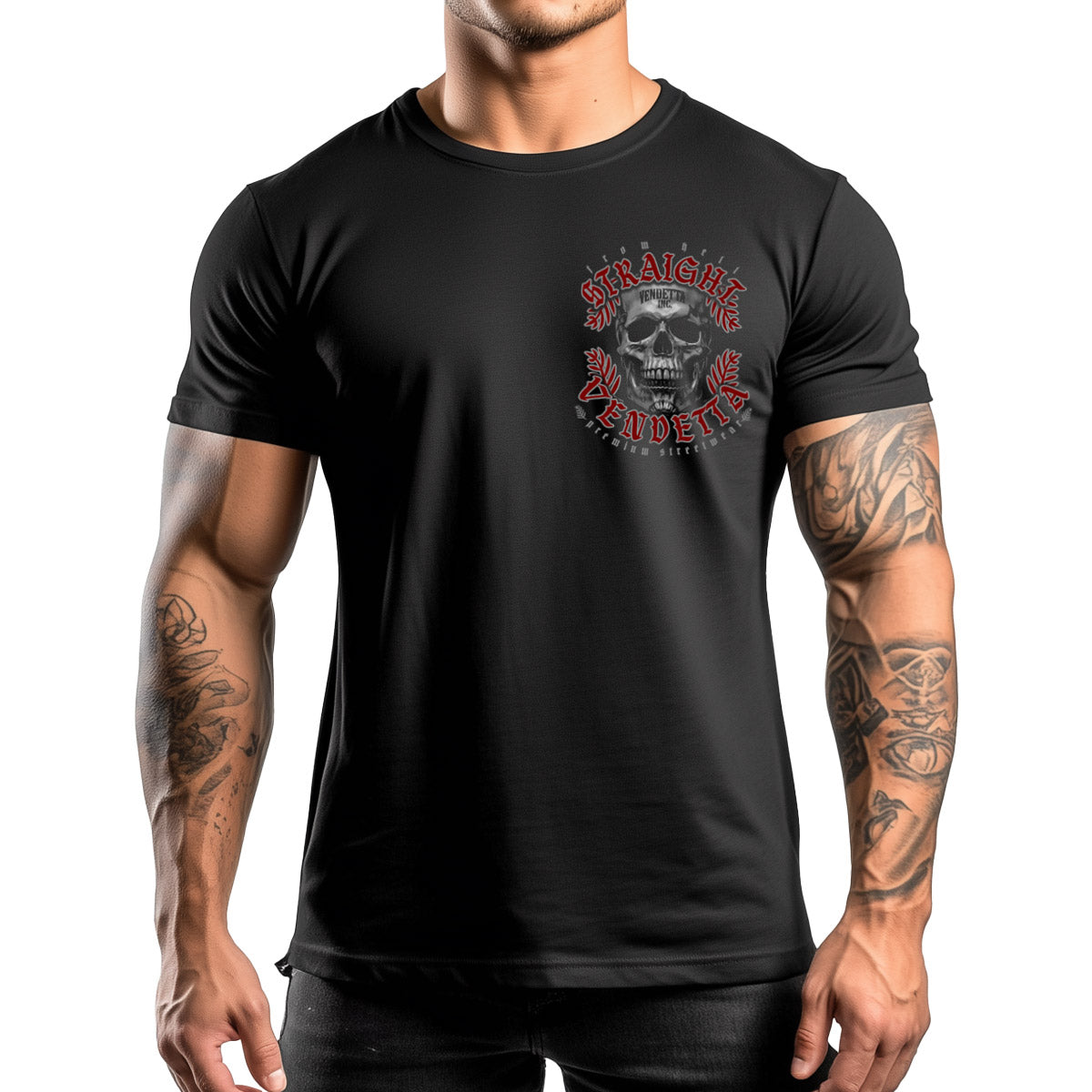 Vendetta Inc. Shirt Straight schwarz VD-1474