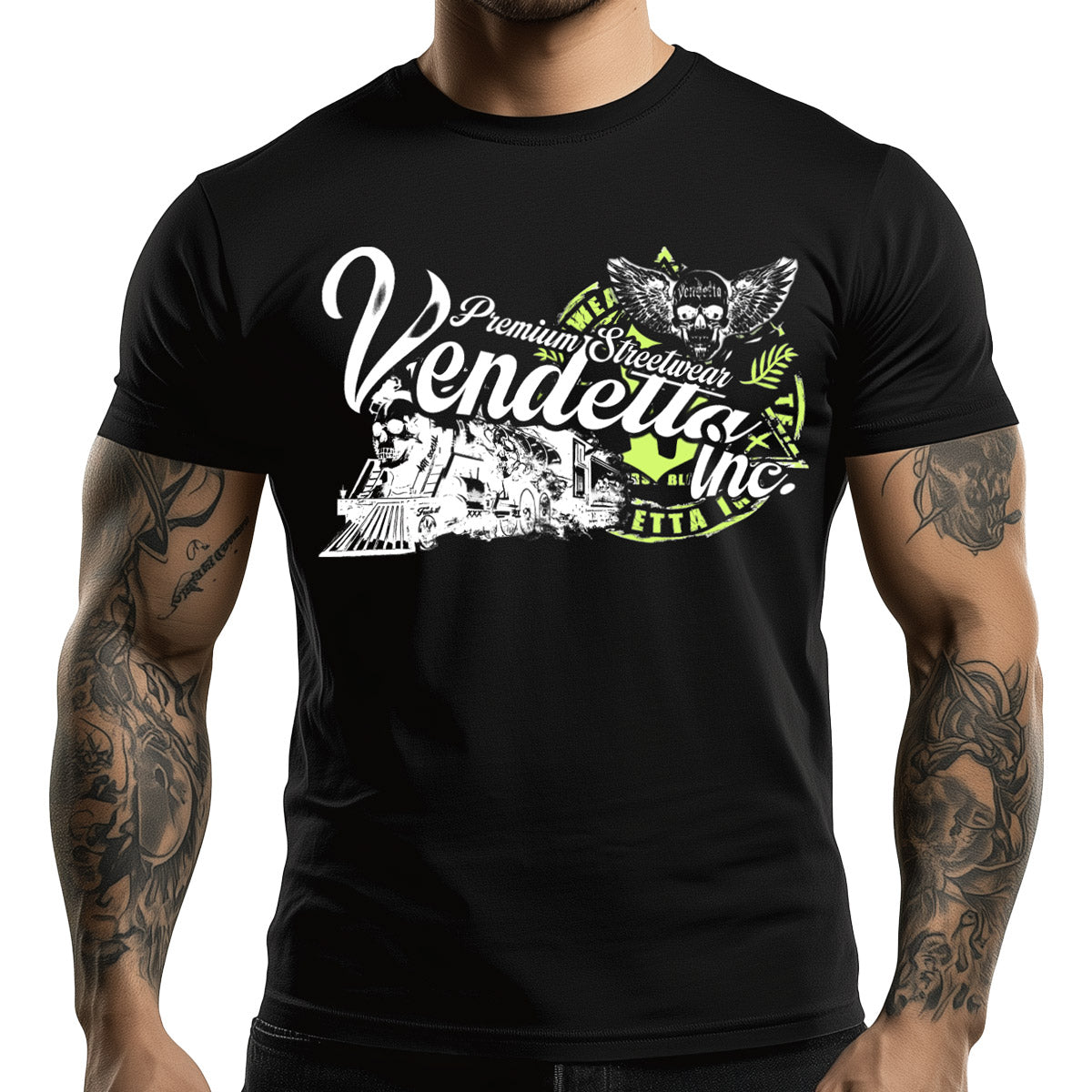 Vendetta Inc. Shirt Train FTS schwarz VD-1479