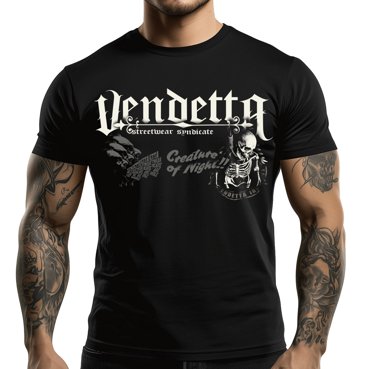 Vendetta Inc. Shirt Holy Night schwarz VD-1296