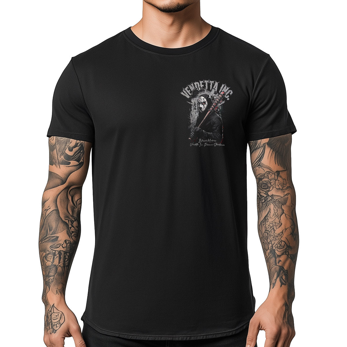 Vendetta Inc. Shirt Mask Men schwarz VD-1526