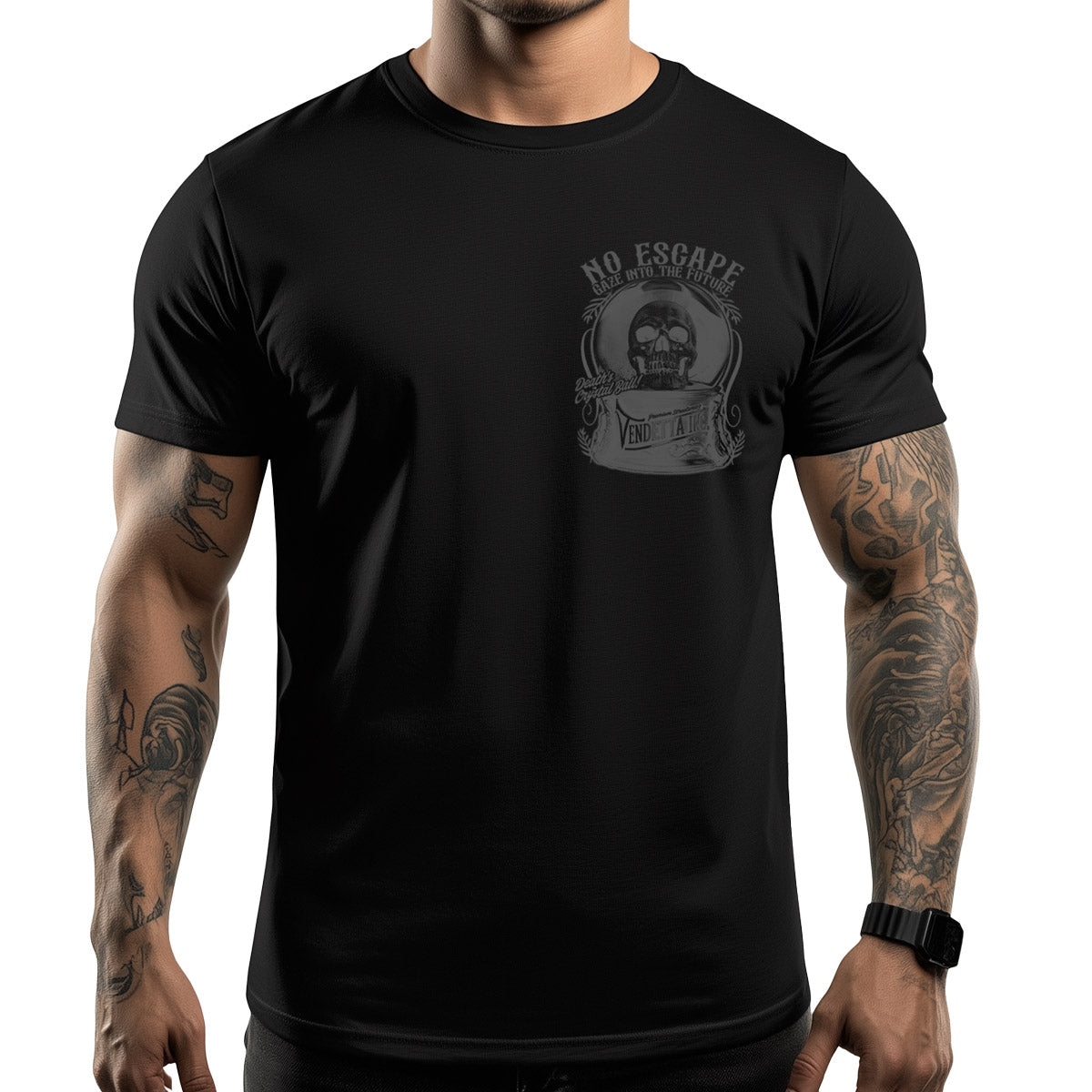 Vendetta Inc. Shirt Crystal Skull schwarz VD-1567